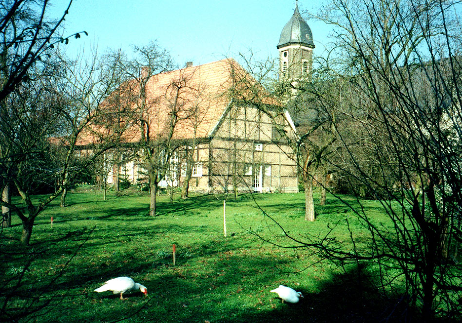 Pfarrgarten im Frühling 1991